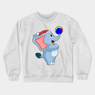 Elephant Christmas Soccer Crewneck Sweatshirt